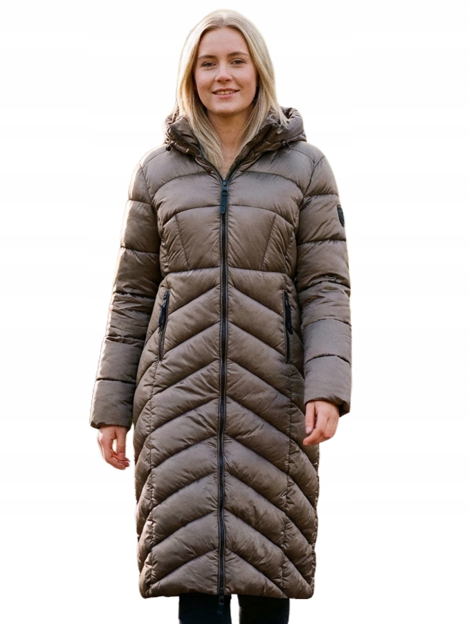 Dámská bunda Geo Norway Blanche Long kabátek dlouhá prošívaná zimní bunda