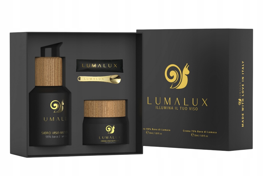 Lumalux Sada Krém Na Obličej Pleťové Sérum Terapie Hlemýždím Slizem