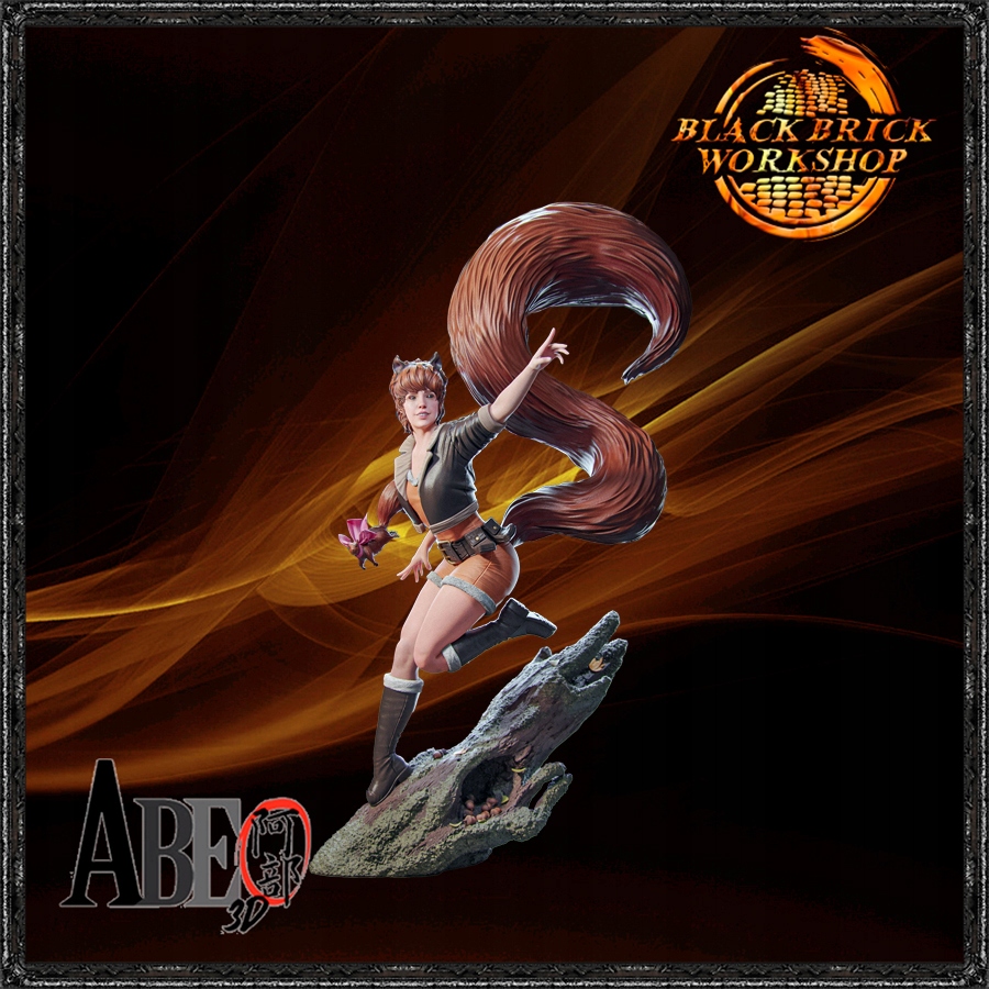 Squirrel Girl Nebarvená Abe 3D Měřítko 1/12 (150 mm) (sfw) 3D tisk