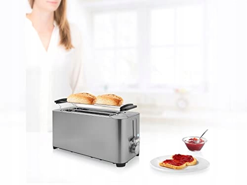 PRINCESS Toster Stalowy 2 Długie Szczeliny 7 Poziomów 1400W — miniatura 2
