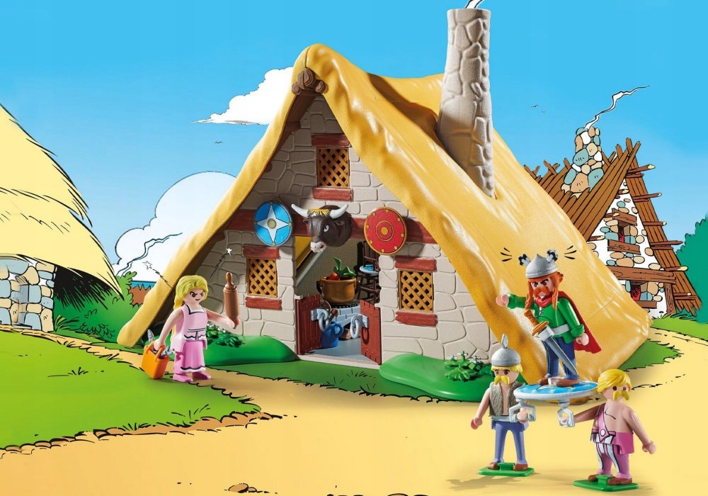 PLAYMOBIL ASTERIX CHATA ASPARANOIKSA + AKCESORIA Bohater brak