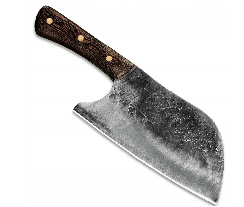 Japonský kuchyňský sekáček – ocel, ručně kovaný, ultra ostrý