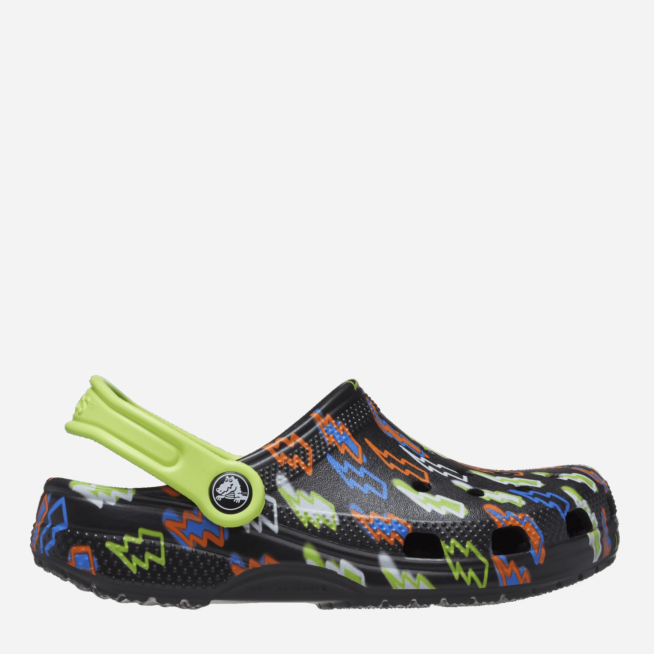 Chodaki chłopięce Crocs Classic Lightning Bolt Clog TCR208309