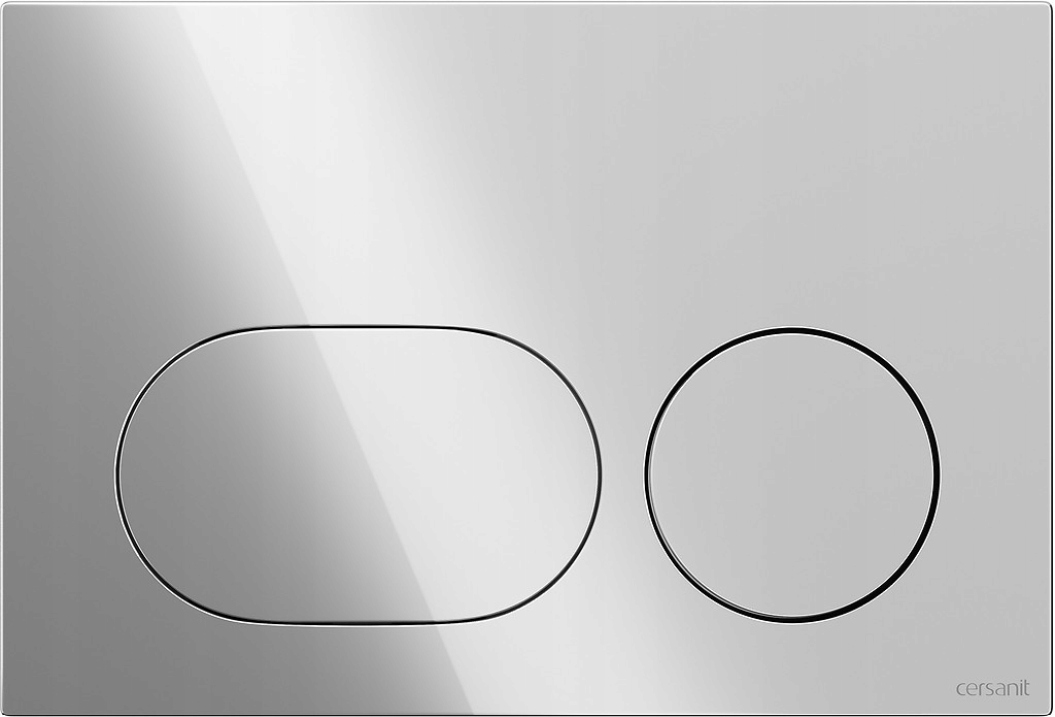 Splachovací Tlačítko Cersanit Dueto Lesklý Chrom K97-0635