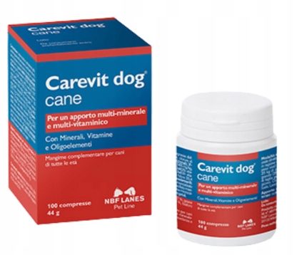 Carevit dog cane Tabletki podzielne witaminy minerały Nbf Lanes