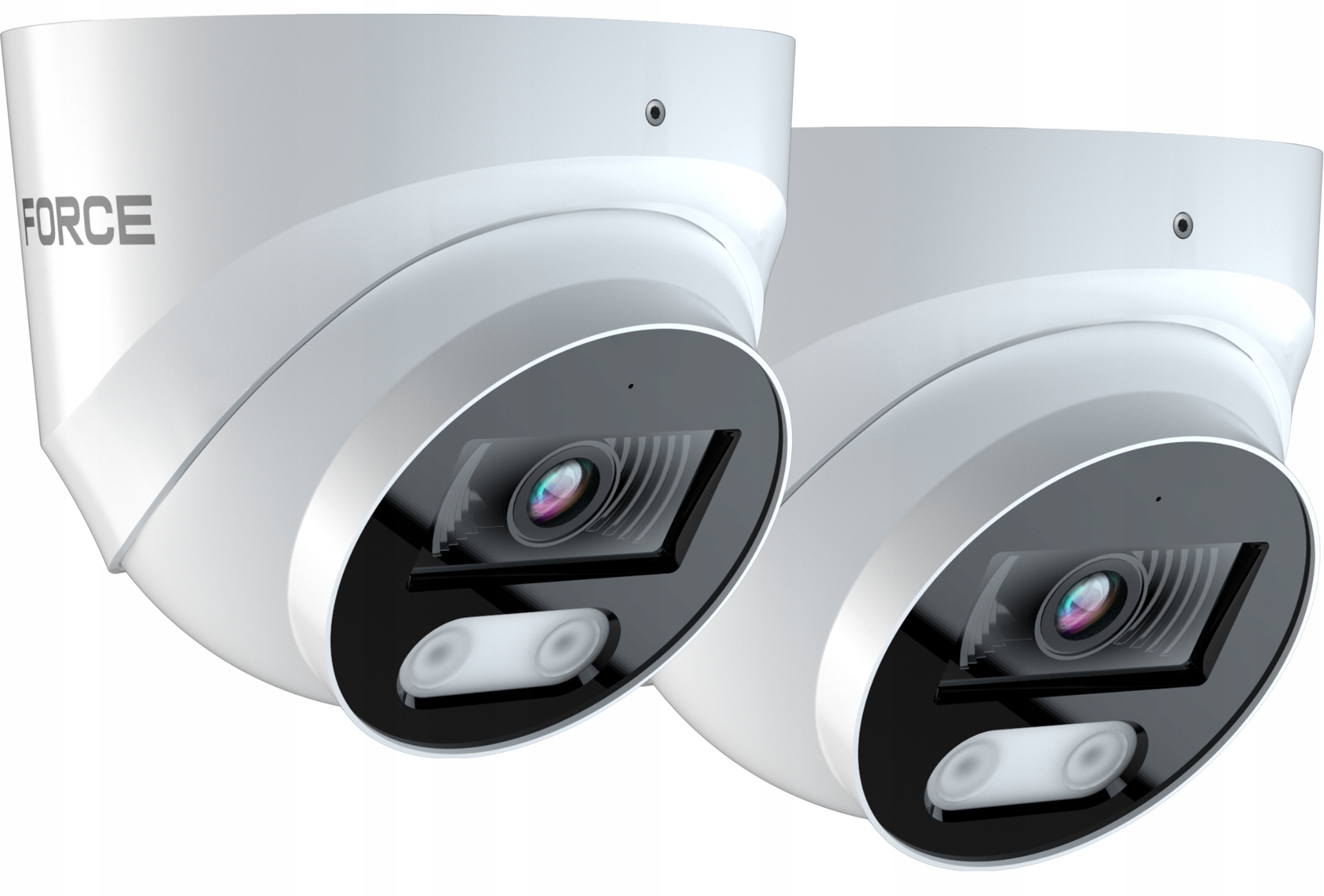 FORCE 2x Kamera IP 4MPx IP-V-4025D Kamera do monitoringu PoE, 2K 2560x1440p