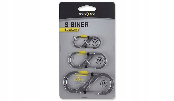 Karabinki Nite Ize S-Biner SlideLock Set #2, #3, #