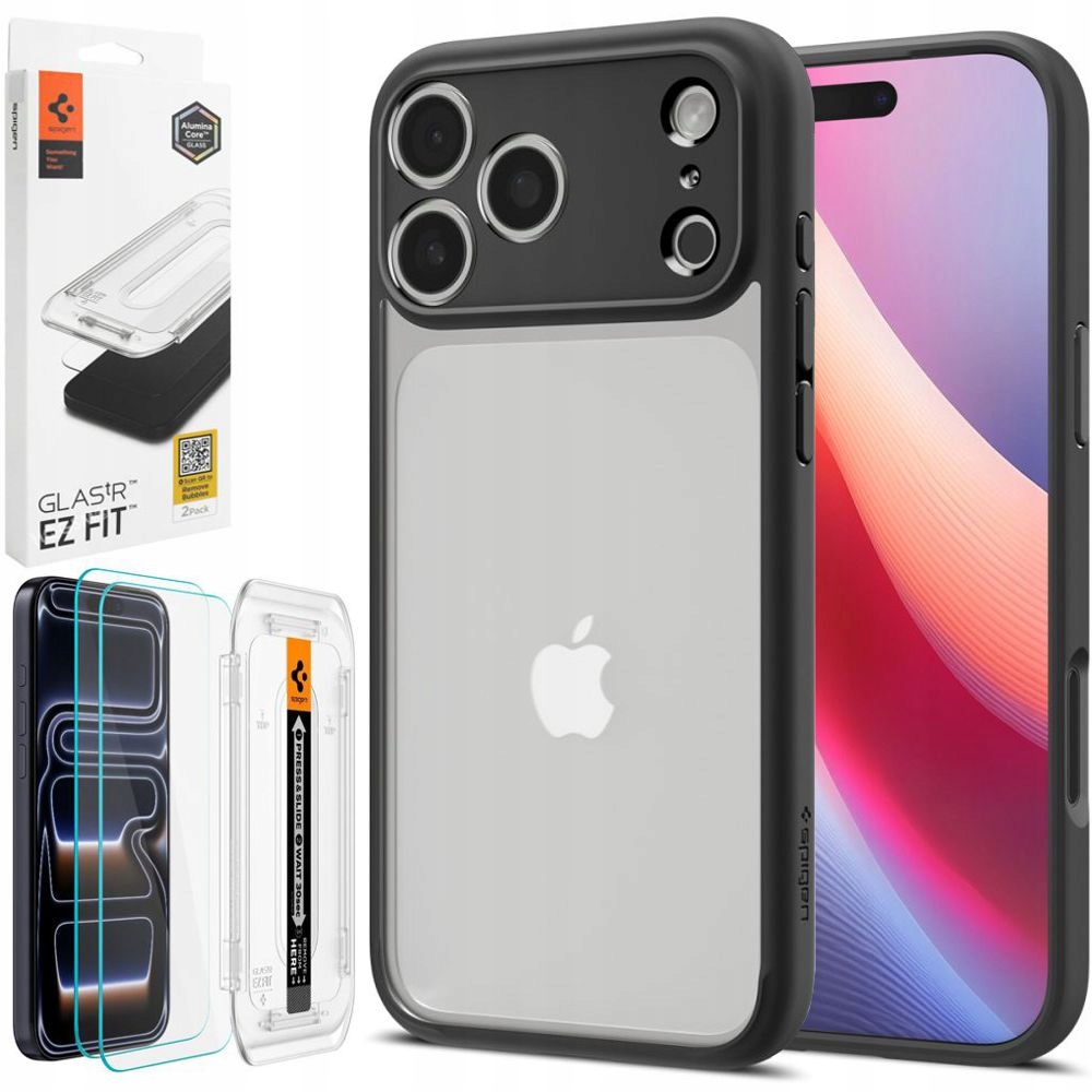 Pouzdro Spigen Pouzdro Ultra Hybrid 2x Sklo pro Apple iPhone 17 Pro