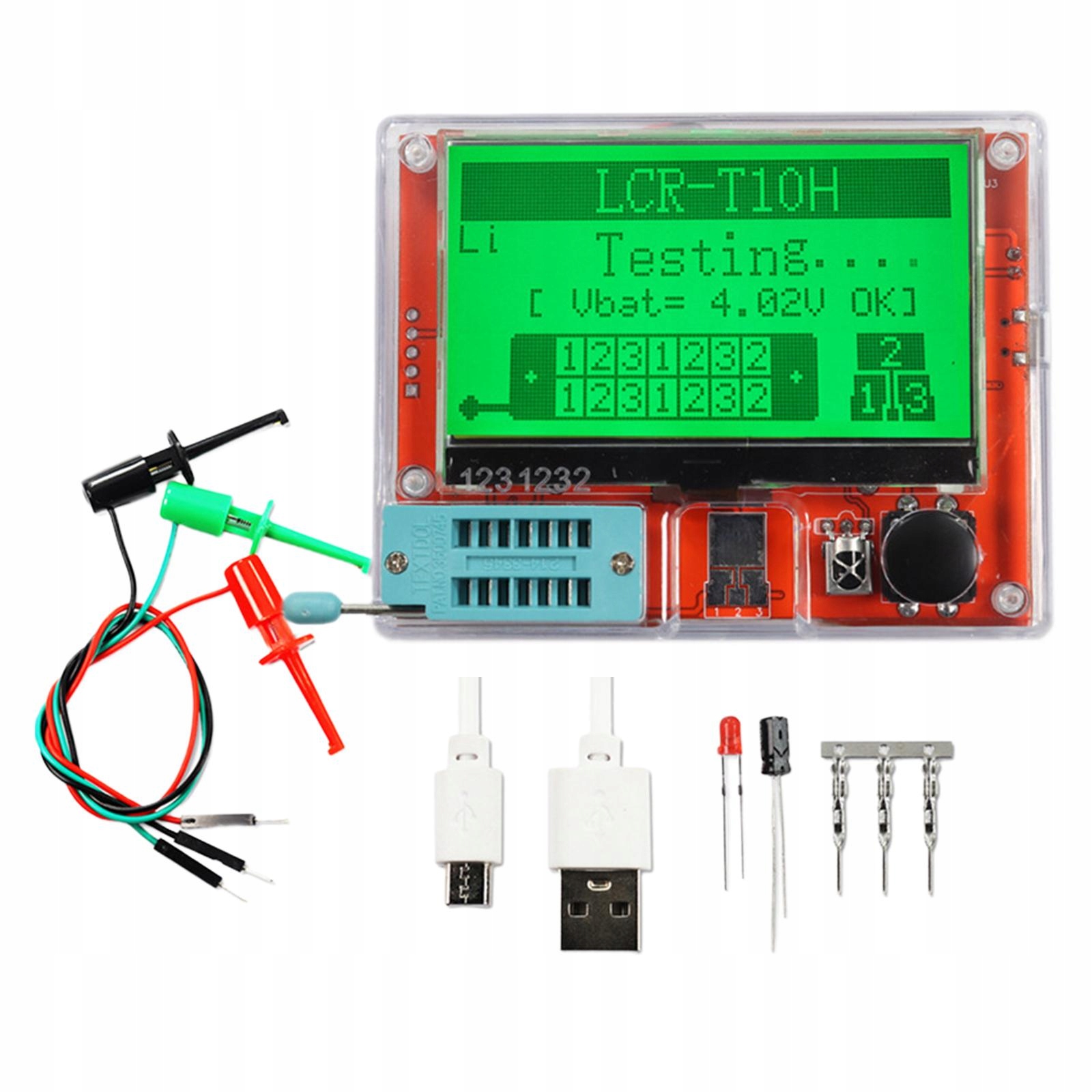 Tester tranzystorów T10H graficzny Npn LCD Rodzaj inny