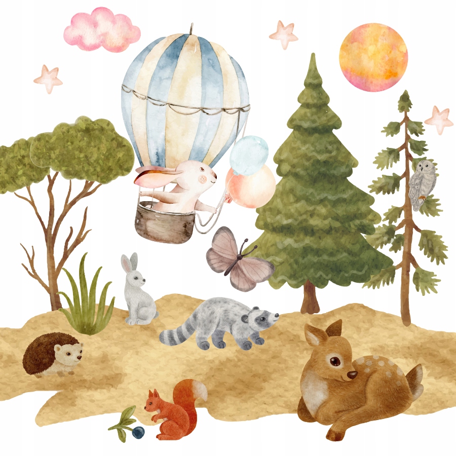 naklejki naklejka na ścianę dla dzieci polana 200