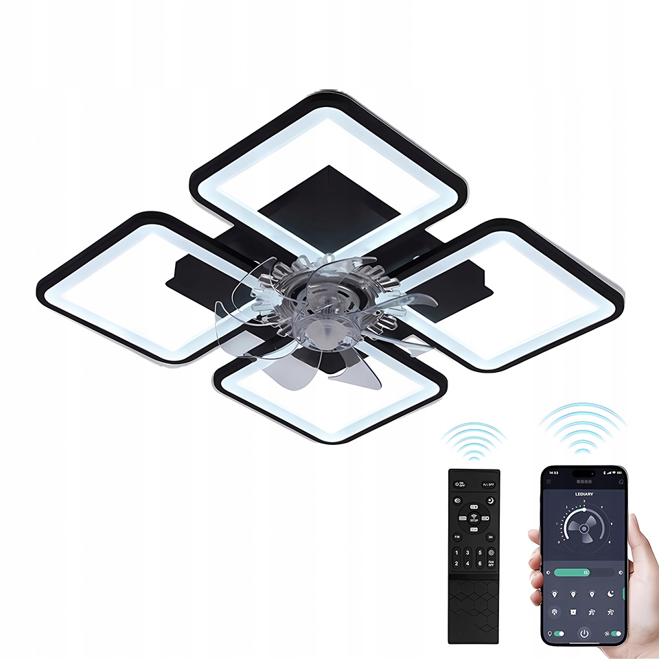Lampa Ventilátor S Diaľkovým Ovládaním: Zimný Režim, Teplo Letný Chlad