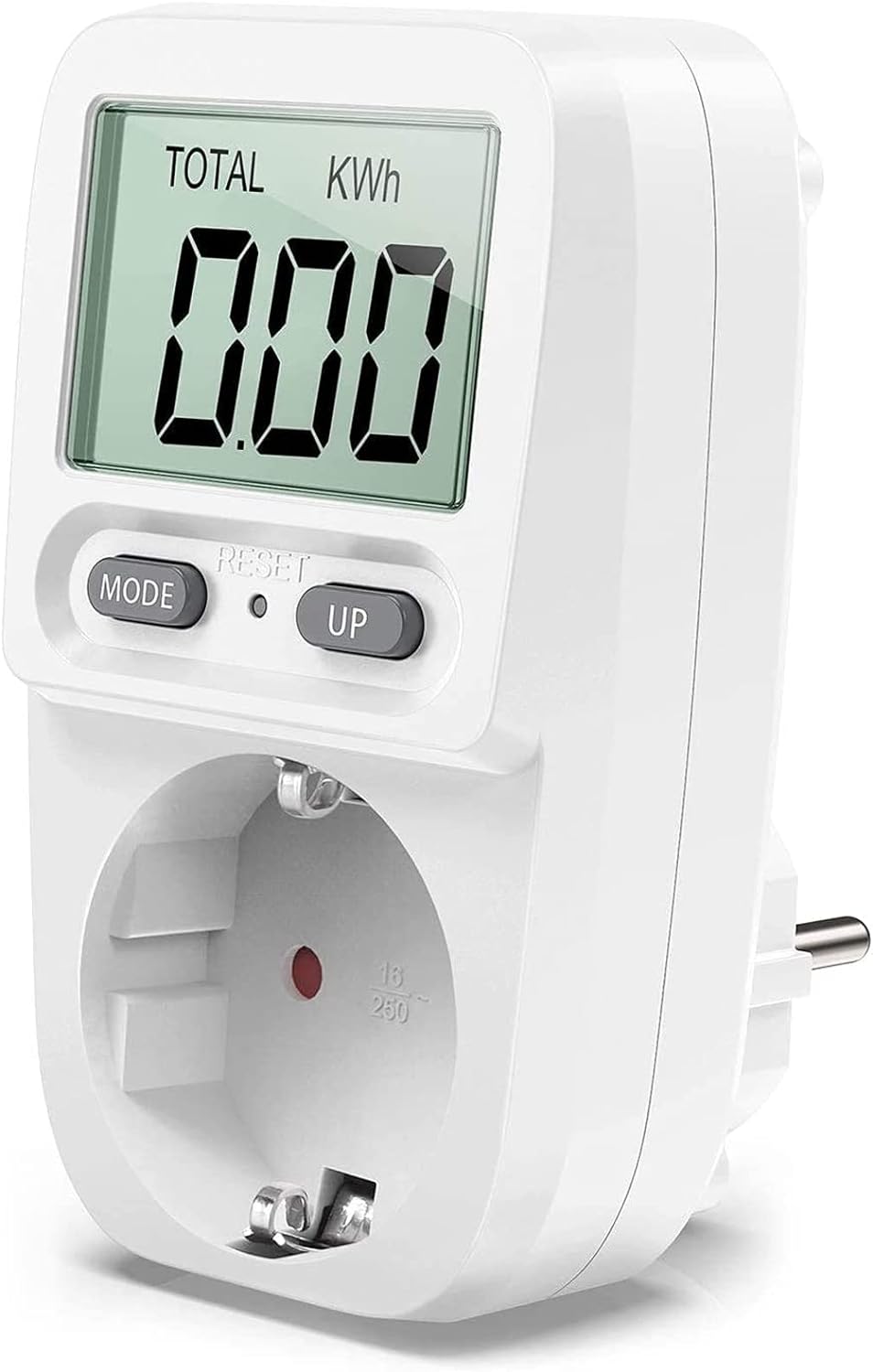 Měřič Spotřeby Energie Kwh S LCD Obrazovkou Do 3680 W reg7
