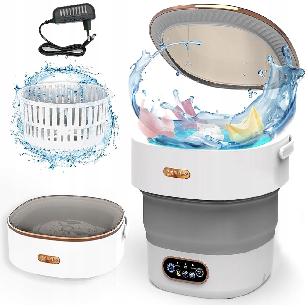 Pralka Składana Mini 12L W Pełni Automatyczna Dla Bielizna I Skarpetki