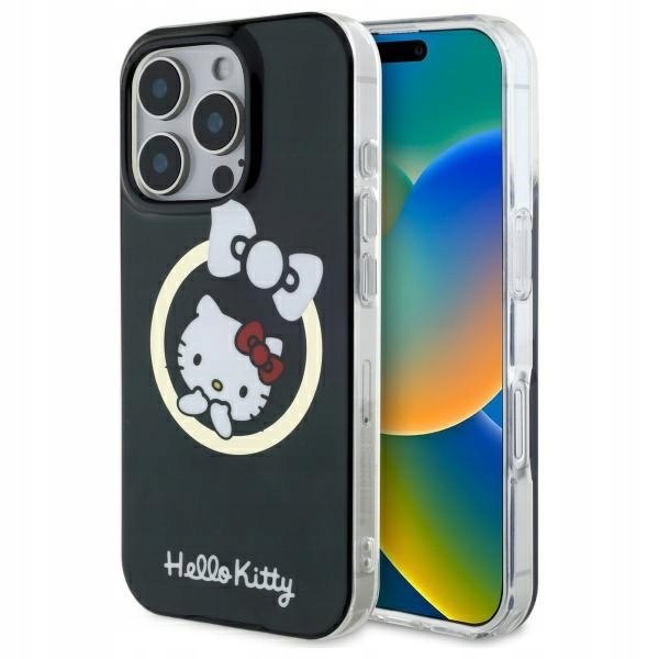 Hello Kitty HKHMP16XHFLBK iPhone 16 ProMax 6,9" černý/černý hardcase