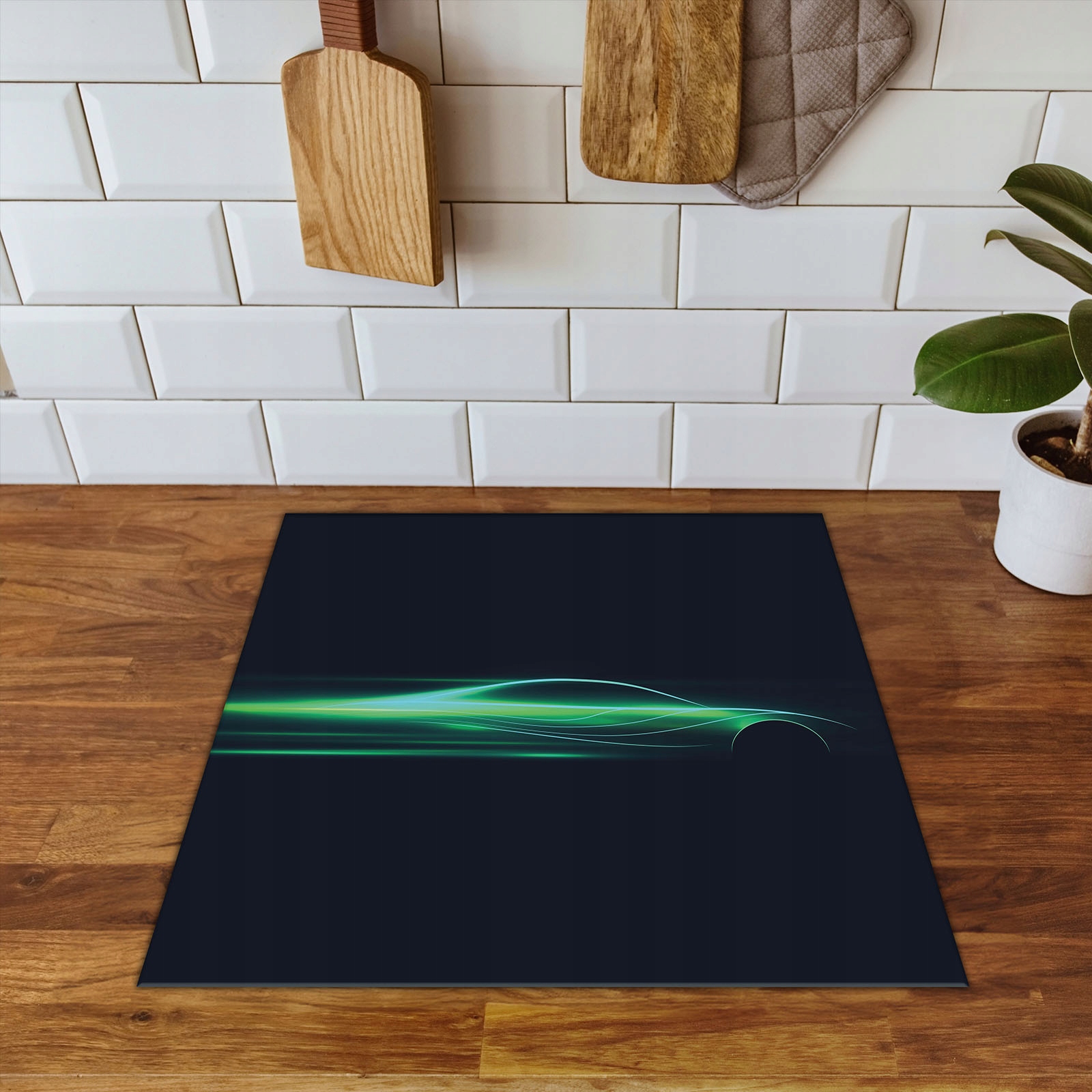 MATA OCHRONNA NA KUCHENKĘ TO WIĘCEJ MIEJSCA 60x52 zielona - samochód Marka inna