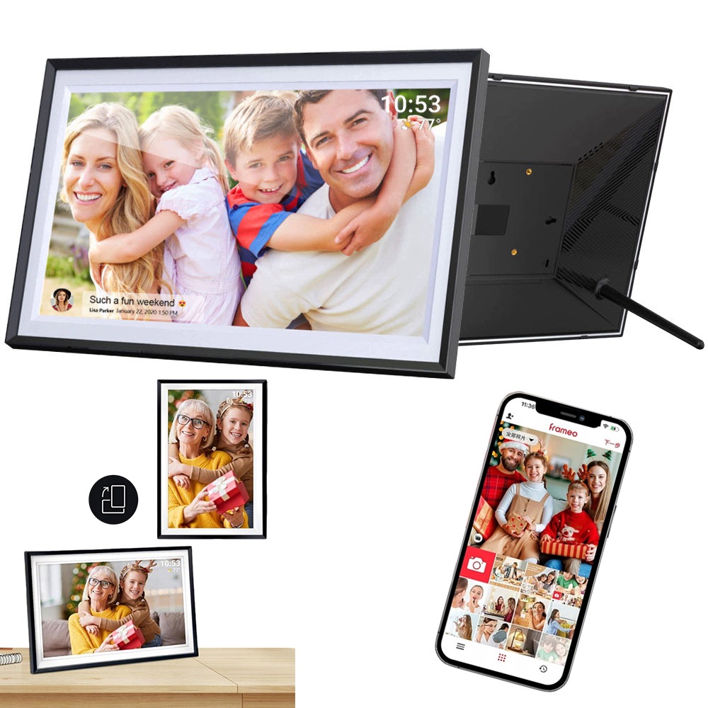 Digitální Rámeček Na Fotografie Frameo Wi-fi Hd Ips 15.6" Polština 32GB