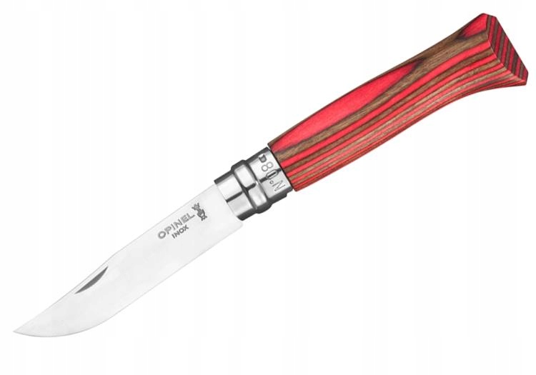Opinel Nůž Inox Laminated Red Natural 08