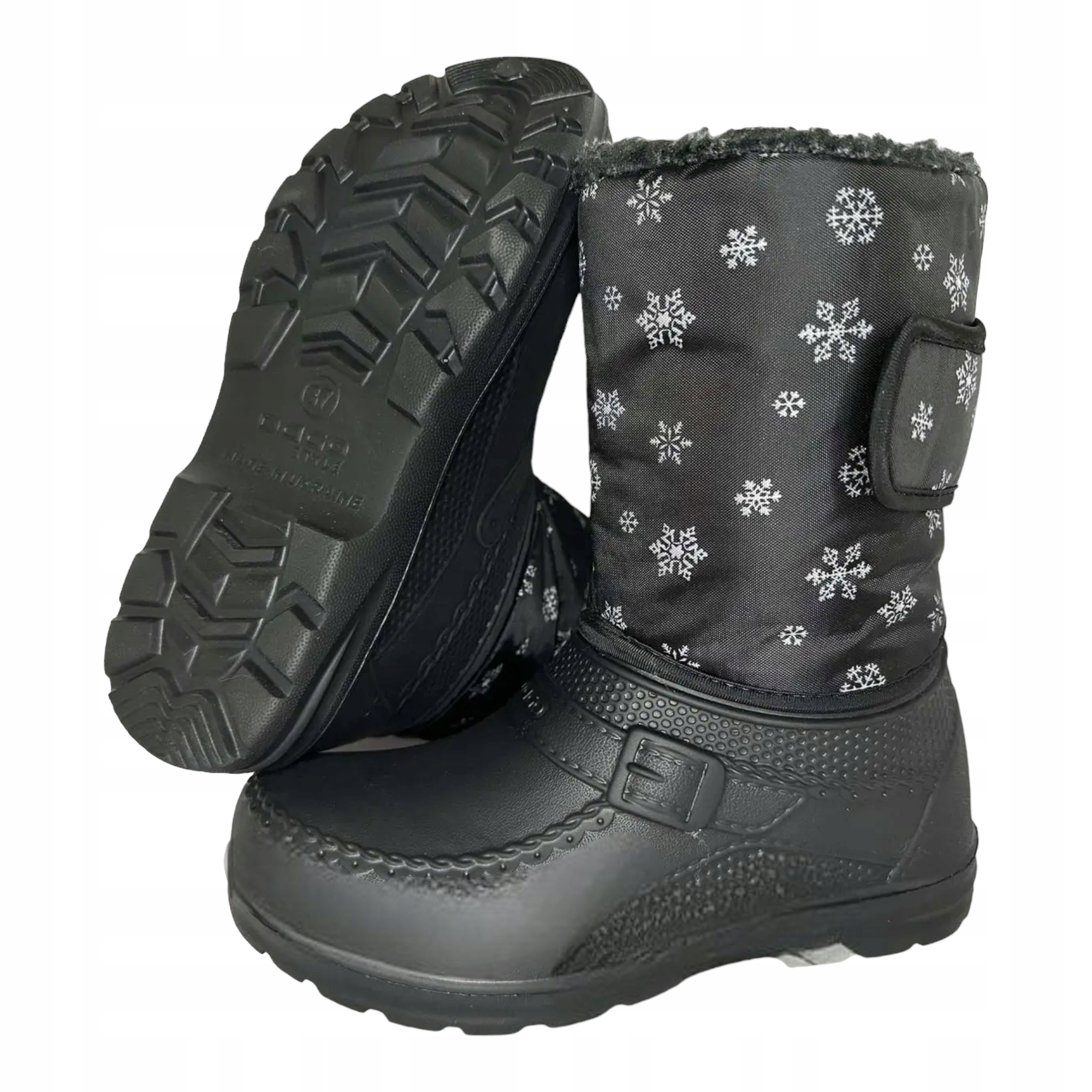 KALOSZE ŚNIEGOWCE OCIEPLANE DAMSKIE LEKKIE CIEPŁE 37 M127 DAMSKI KALOSZ ŚNI Oryginalne opakowanie producenta worek