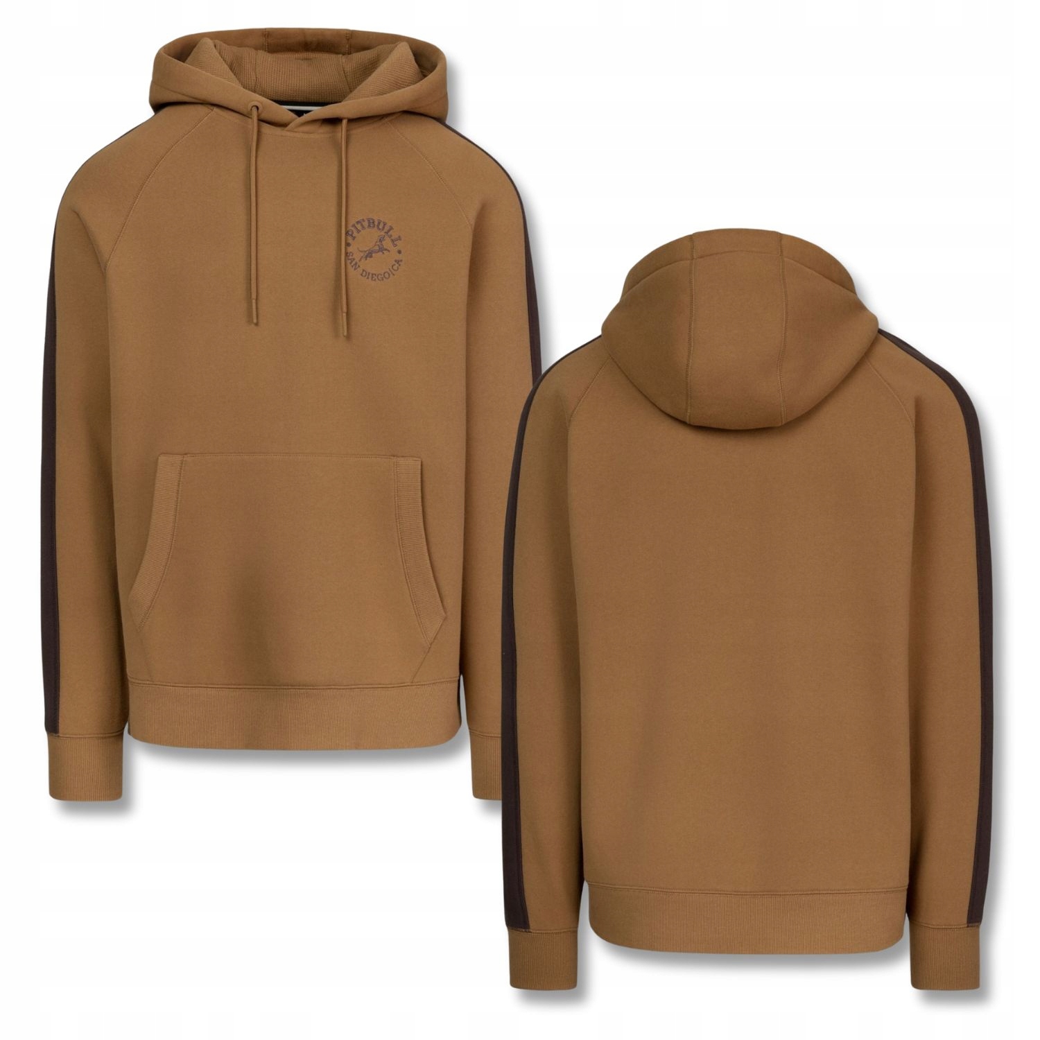 Pánská Střih s kulatým výstřihem a pruhy Pitbull Mikina Diego Ca Regular Fit