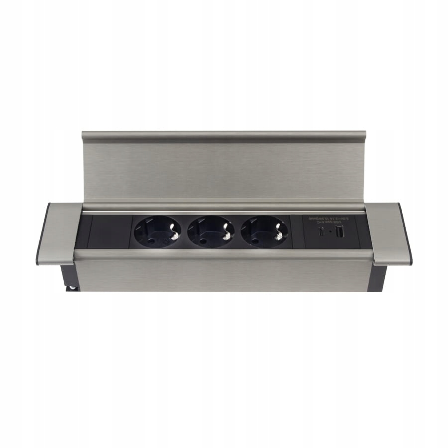 

Flat Box Gniazdo meblowe 3 x 230V plus 2 x Usb A i