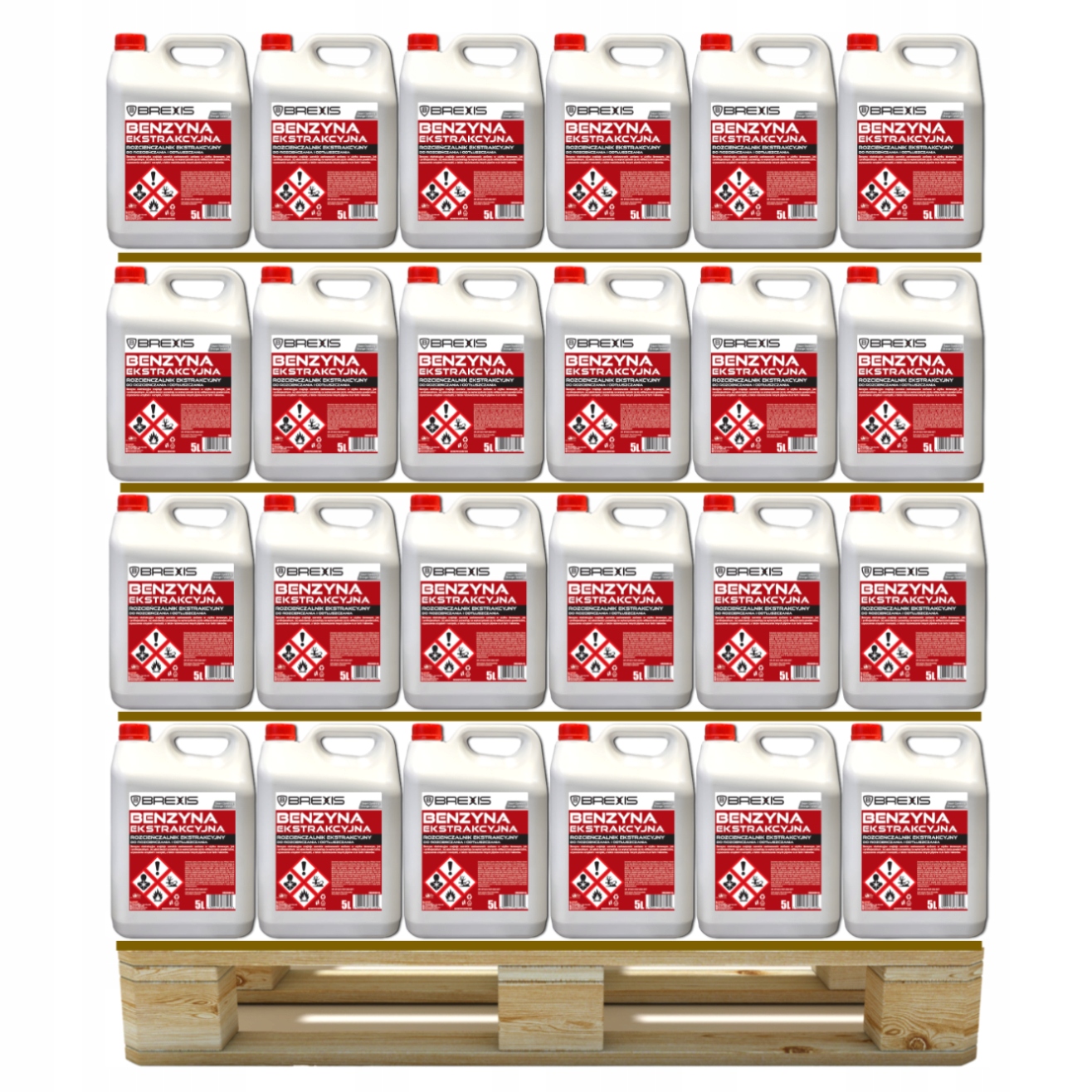 Extrakční benzín Brexis 820L Paleta 164 ks x 5 l