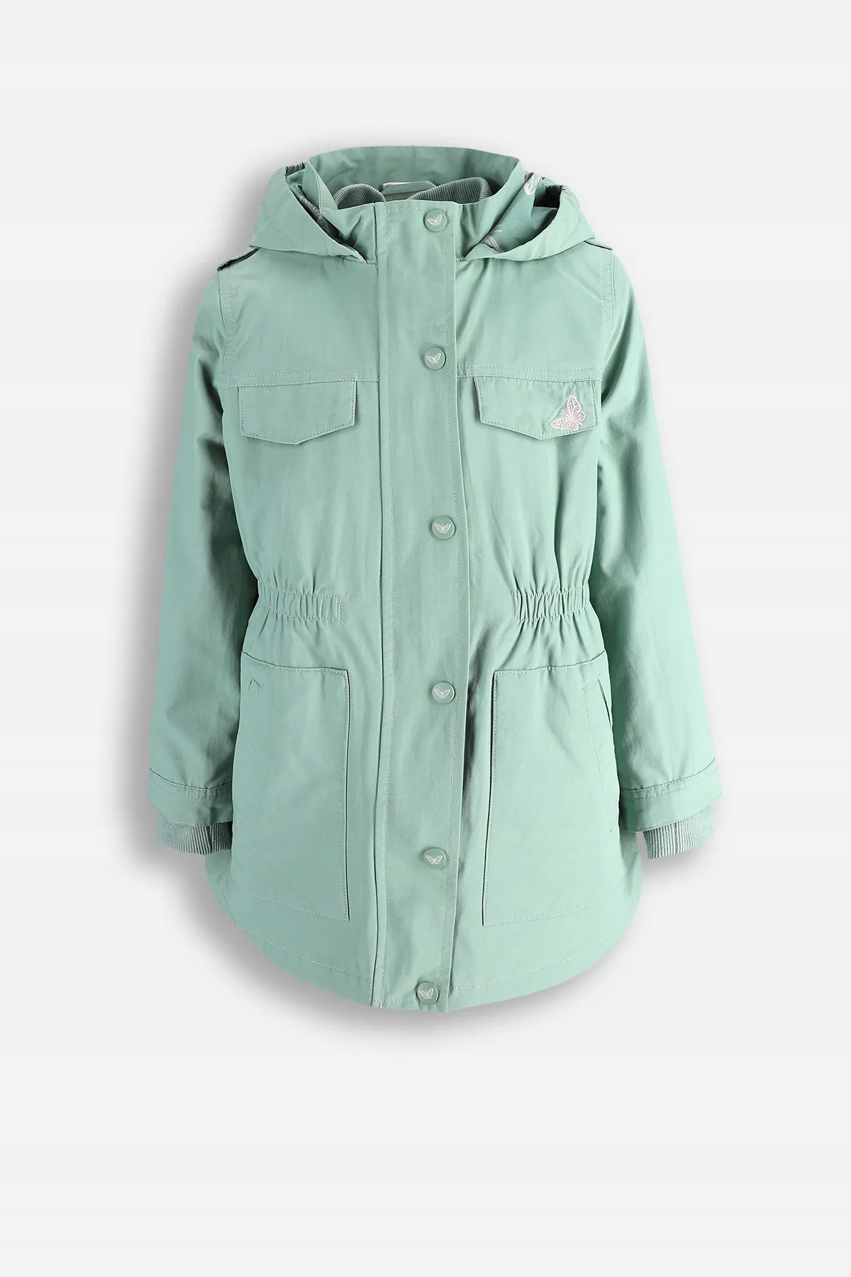 Kurtka Przejściowa Dziewczęca Khaki Kurtka Parka 110 Coccodrillo WC5