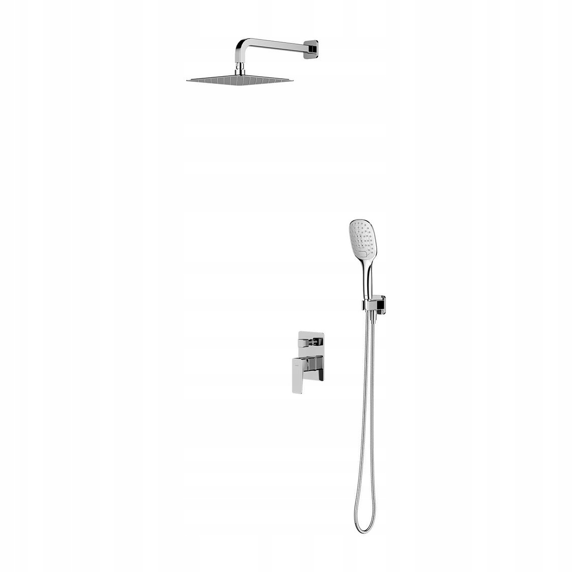Omnires Parma podomietkový sprchový set s dažďovou sprchou, chróm SYSPM10CR