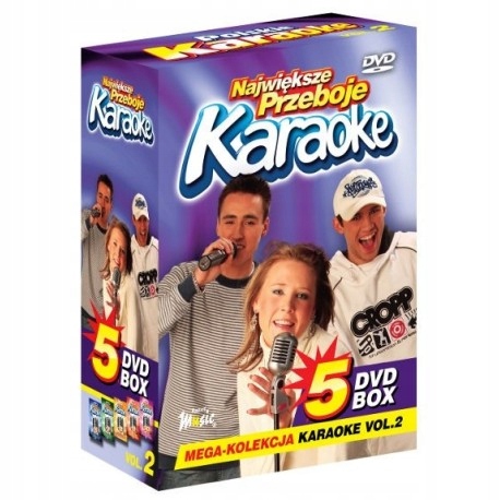 Największe Przeboje Karaoke Kolekcja cz.2 5DVD Box