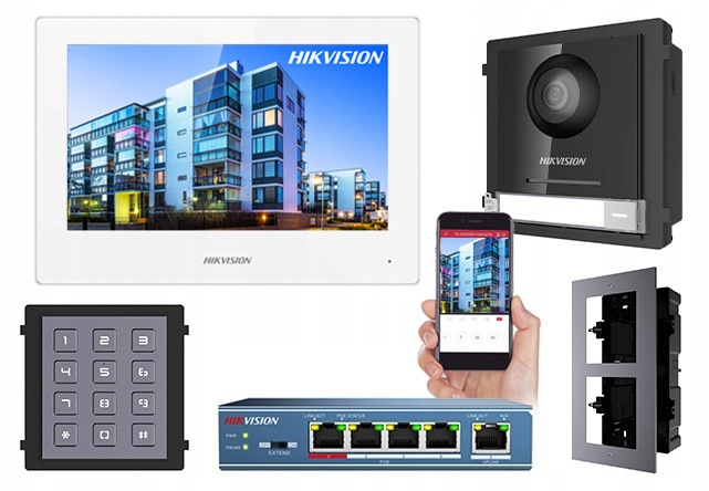 

Zestaw Hikvision Wideodomofon Klawiatura Domofon