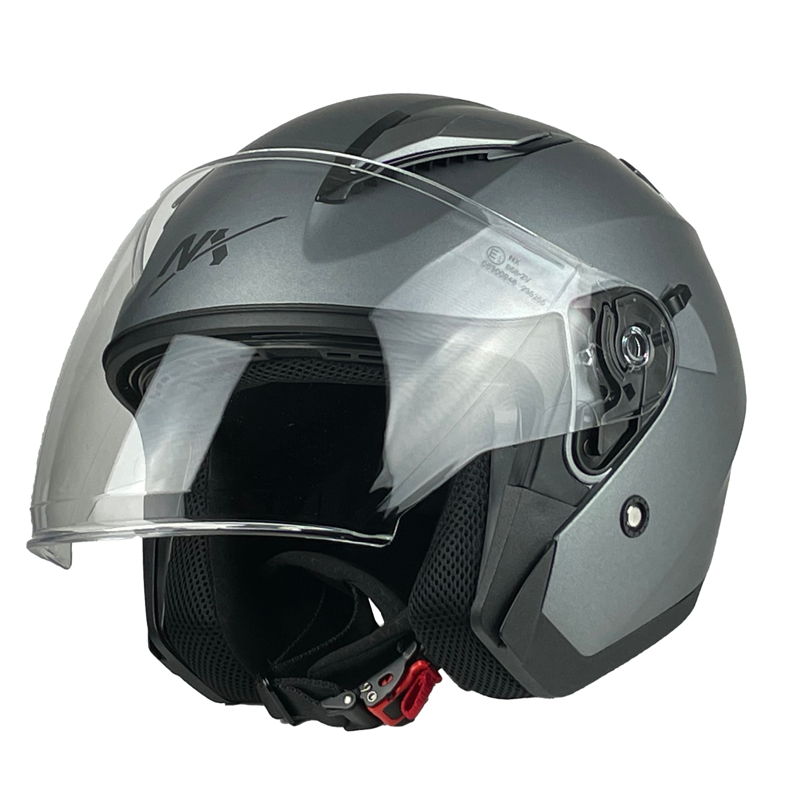 KASK MOTOCYKLOWY NX CITY OTWARTY ECER 22.06 MOTOCYKL SKUTER Z BLENDĄ r. XXL Waga produktu 1550 g