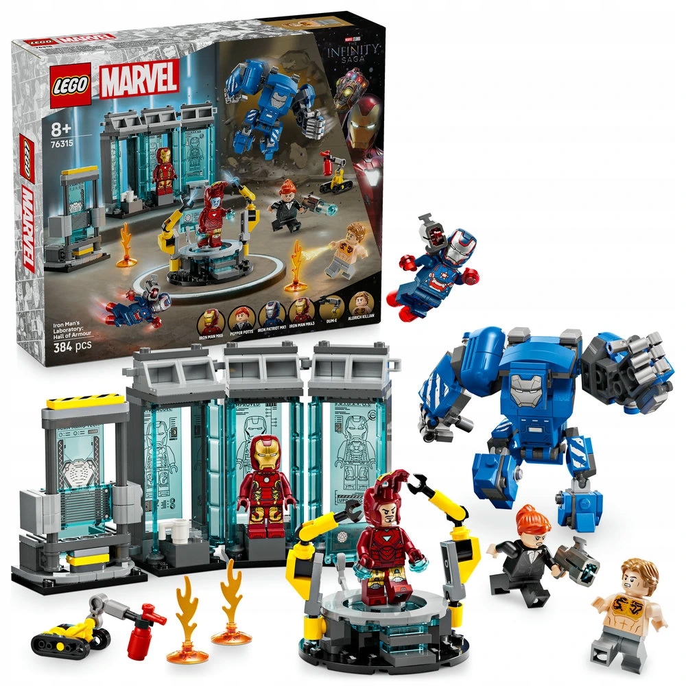 Lego ? Marvel 76315 Iron Man a jeho laboratoř: Síň brnění