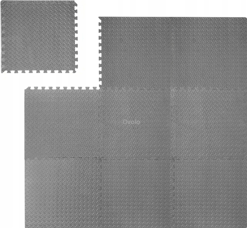 Silná Pěnová Podložka Pro Tréninková skládací fitness podložka 180 x 180 cm šedá