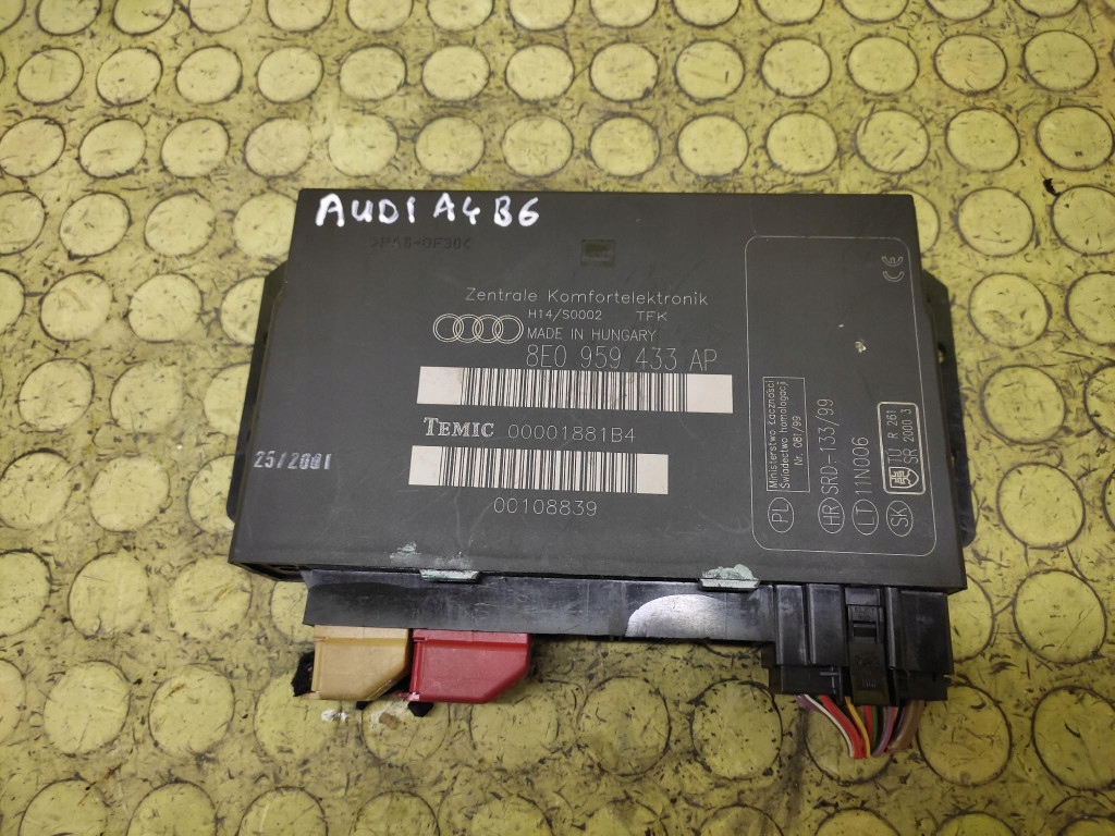 AUDI A4 B6 Unité commande confort 8E0959433AP