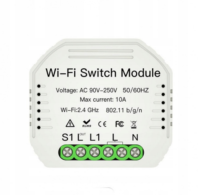 INTELIGENTNY PRZEŁĄCZNIK WIFI TUYA SMART LIFE WIFI