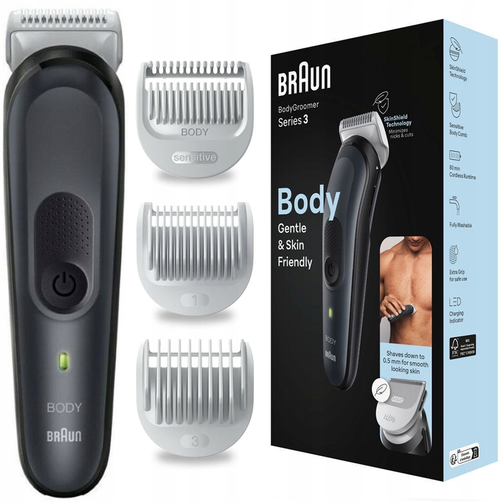 Holicí Strojek Na Tělo Braun Series 3 Bodygroomer BG3340