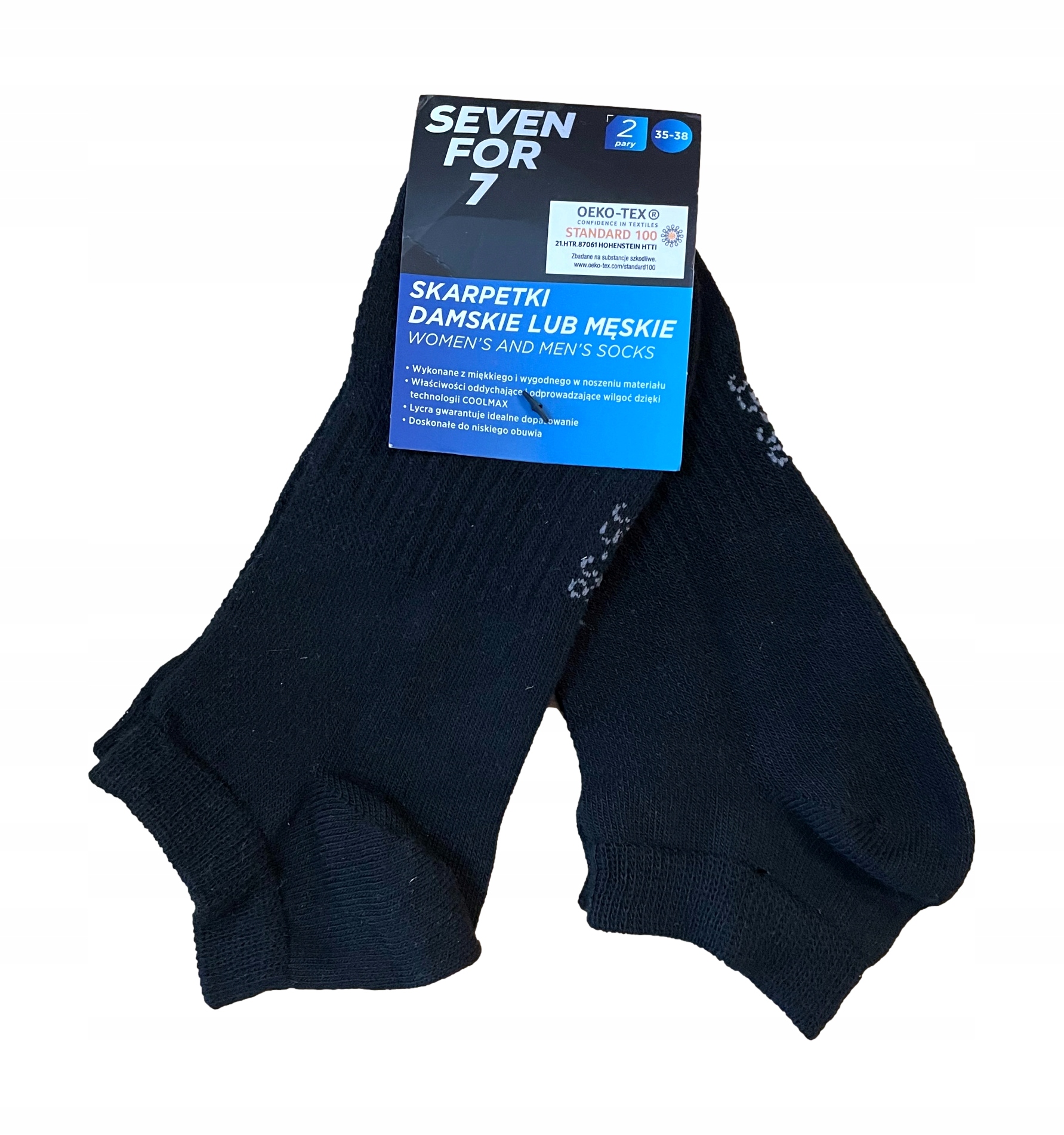Skarpety stopki Seven For 7 35-38 czarny