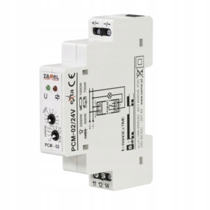 Časové relé PCM-02/24V Zamel