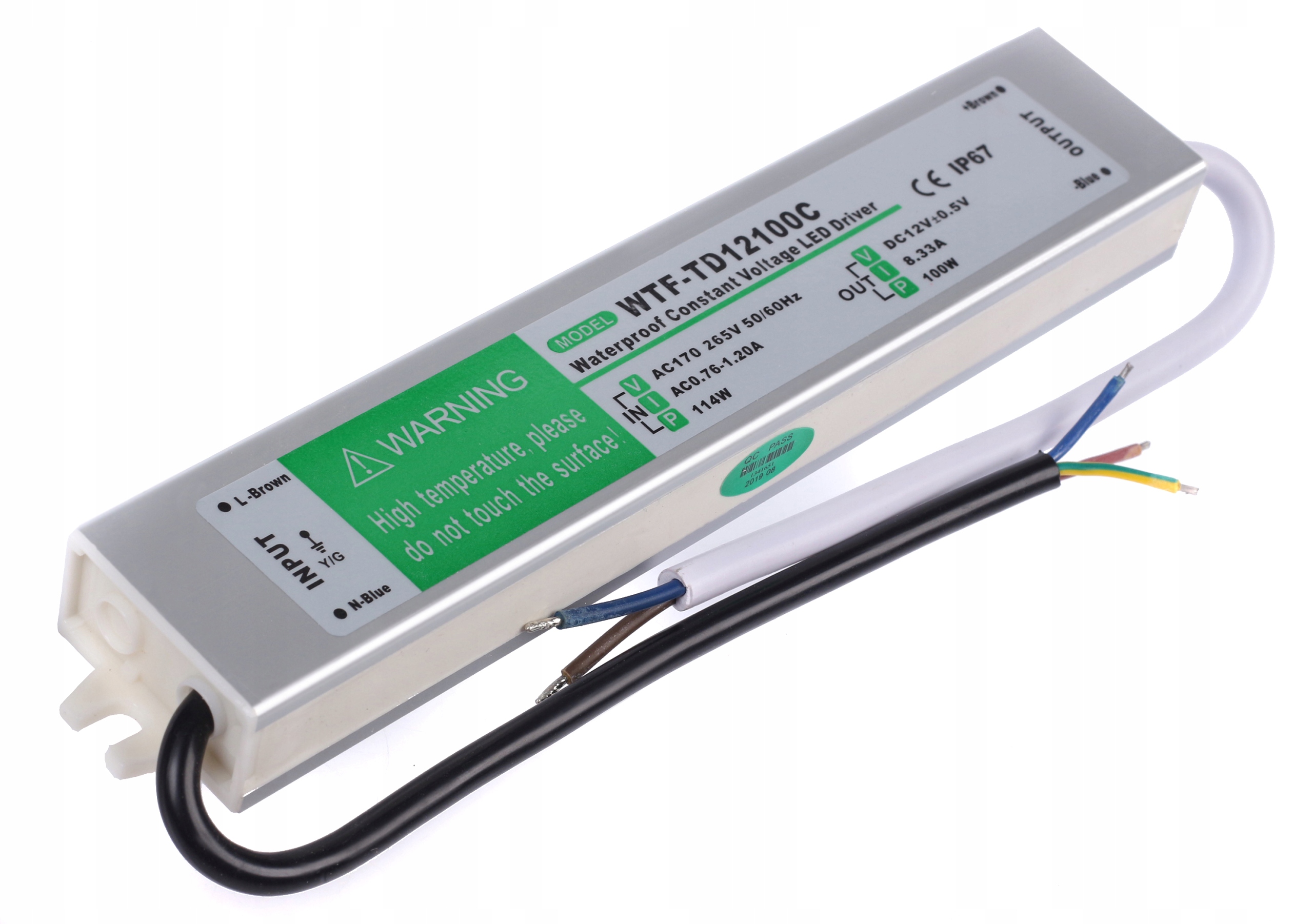 

Zasilacz Led 12V 100W 8,33A Slim Pro Mocny IP67