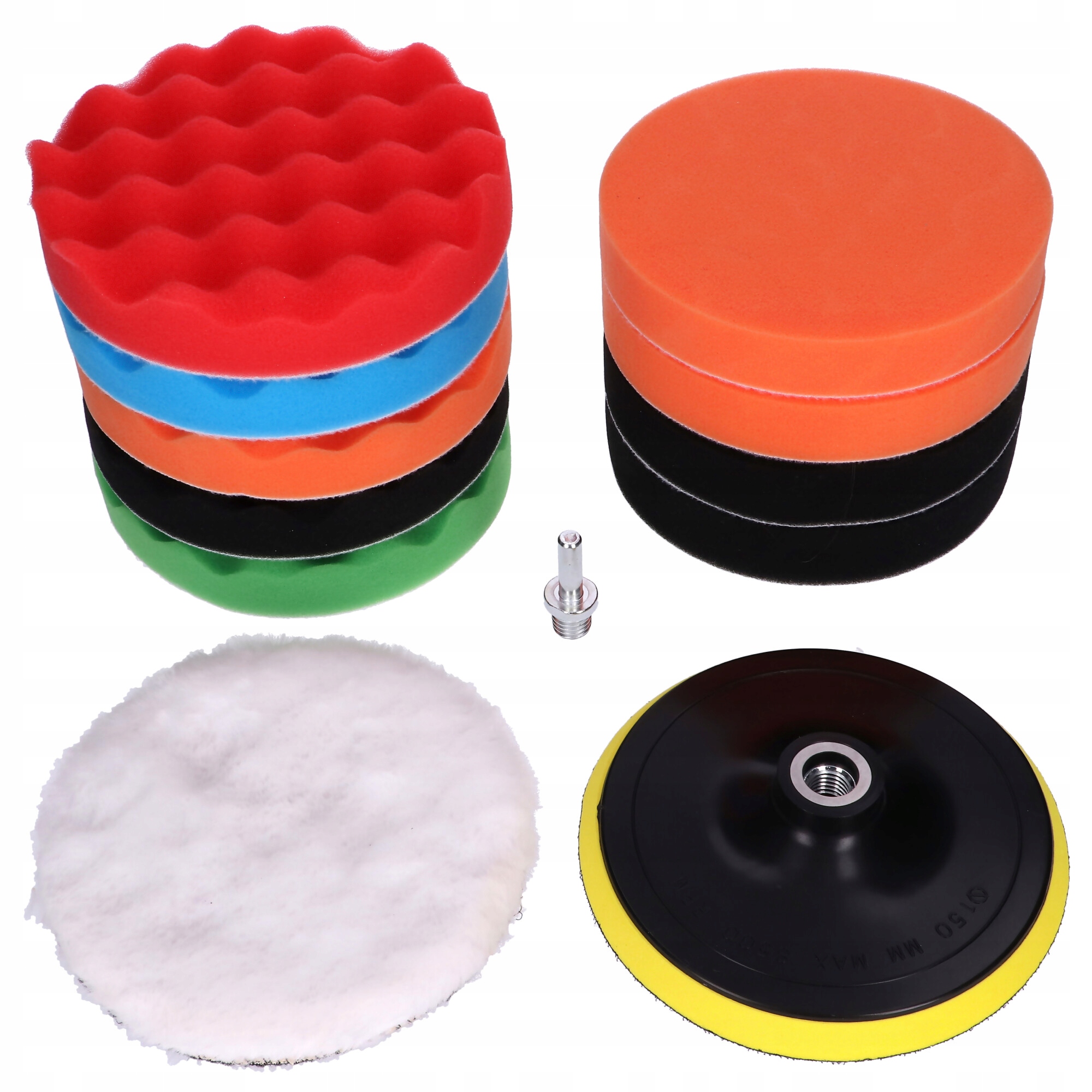 

Zestaw Gąbek Padów Polerskich Na Wiertarkę 150mm