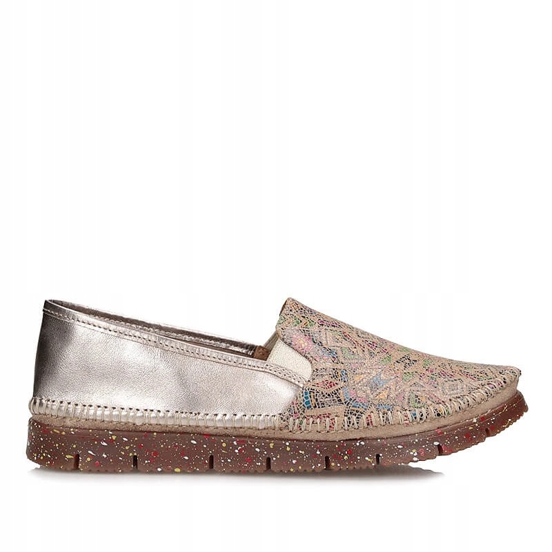 Dámské polobotky Maciejka 03512-55/00-0, zlato-rudé, kožené