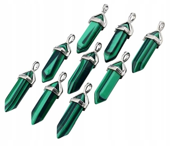 WISIOREK kamień MALACHIT naszyjnik prezent Motyw inny