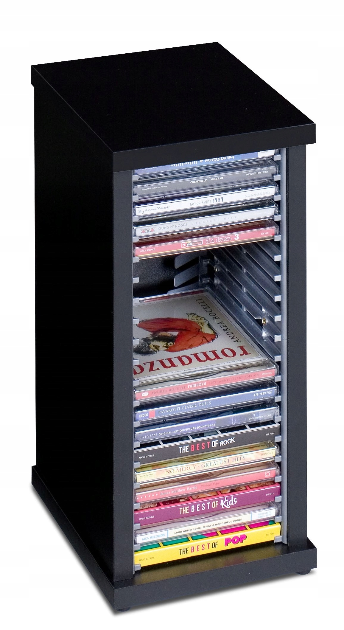 Stojan regál na CD 20 disků mnoho barev kontejner regál třídič pouzdro