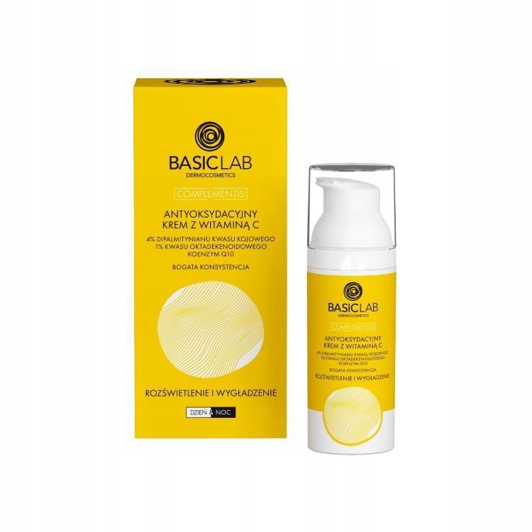 BasicLab bogaty krem antyoksydacyjny z witaminą C na dzień i noc 50 ml