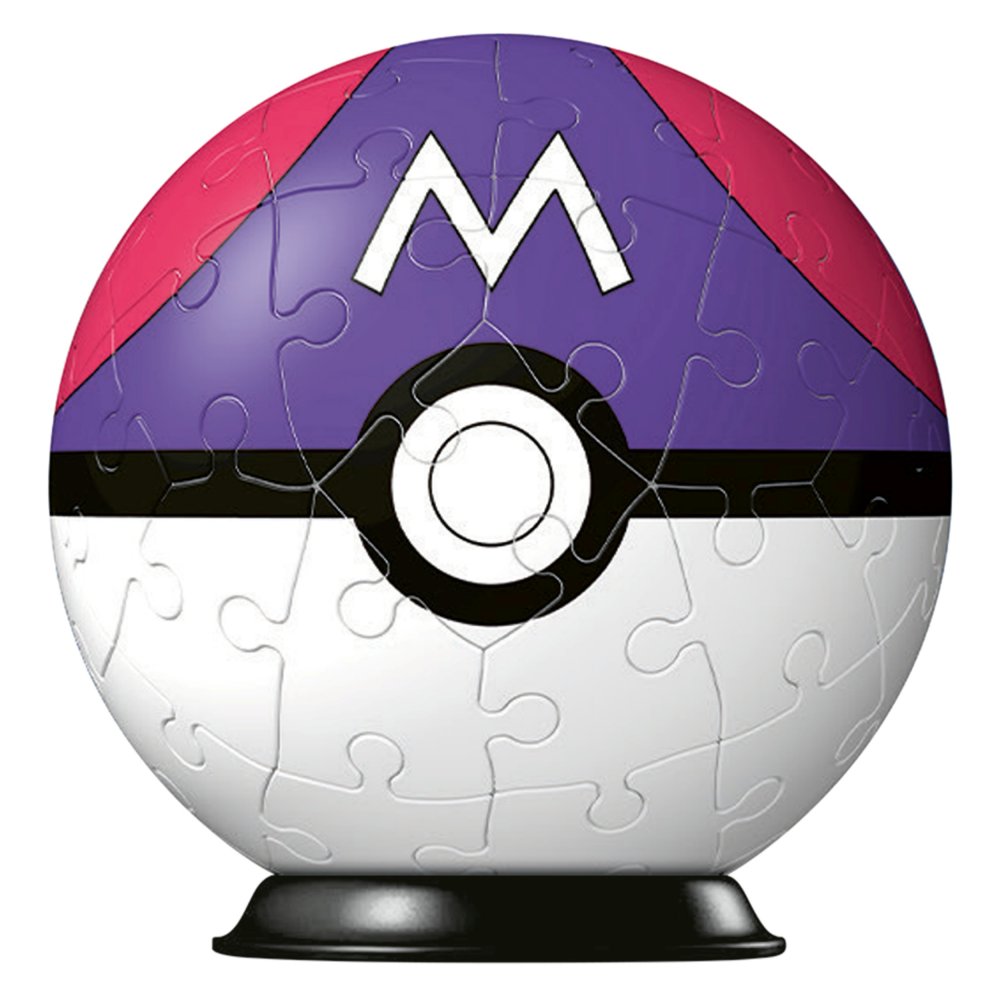 POKEMON PUZZLE 3D POKEBALL MASTER BALL 54 ELEM. Stan opakowania oryginalne