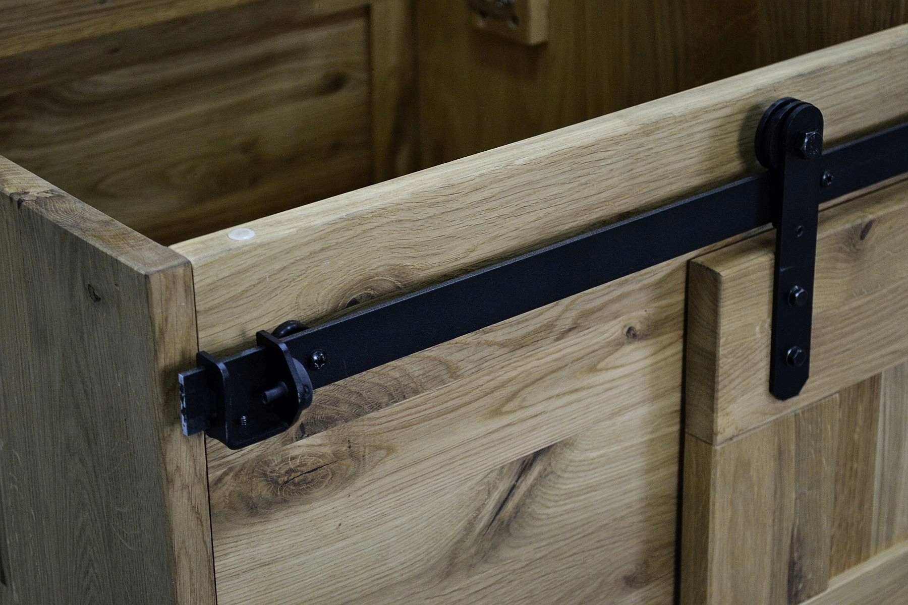 Skrzynia drewniana DĘBOWA drewno dąb 102x52x48 cm Szerokość mebla 102 cm