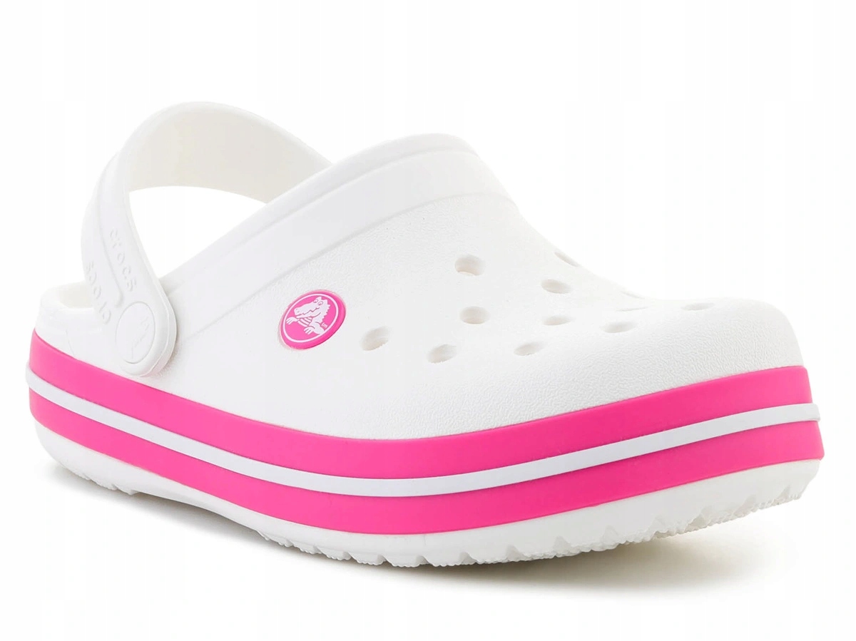 Crocs Crocband Kids Clog White/pink Crush 207006-6WU