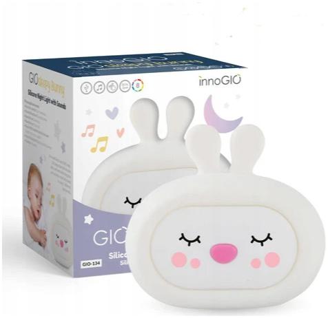 

InnoGio Lampka silikonowa szumiąca Giosleepy Bunny