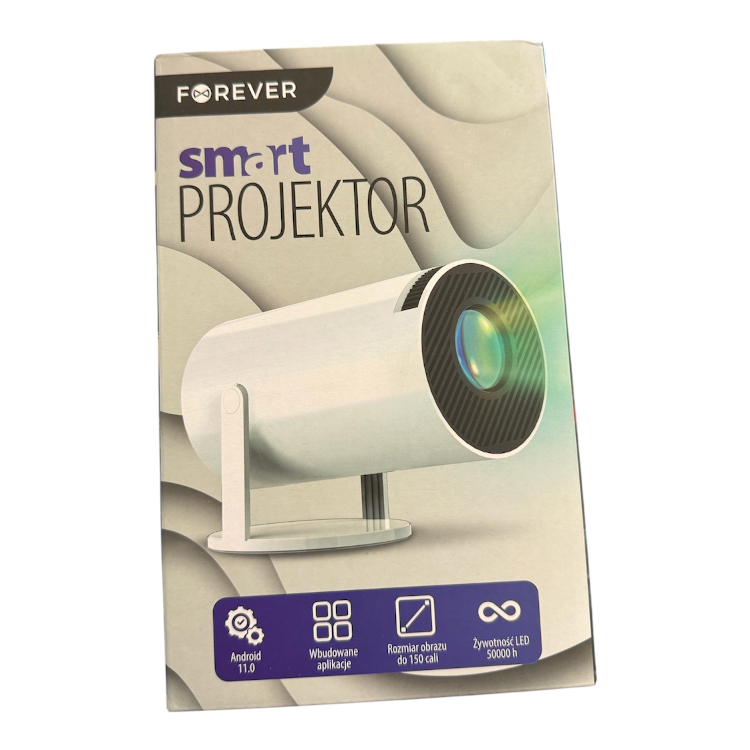Projektor Forever FP-100 Smart LED WiFi Bluetooth Full HD 150