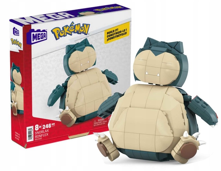 

Pokemon Klocki 246el Figurka Snorlax
