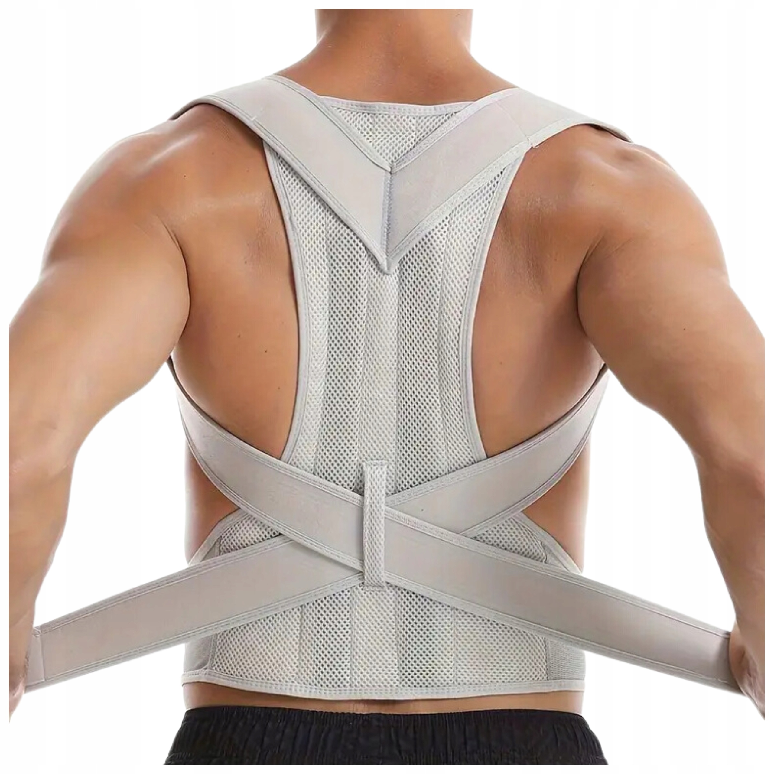 Korektor postawy szary rozm. 3XL